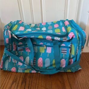 Colorful Ice Cream Print Duffel Bag